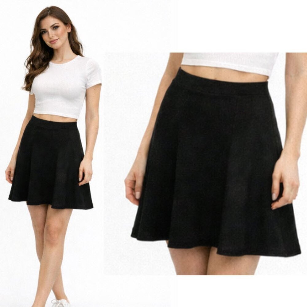 GAP Black Soft Flare Skirt